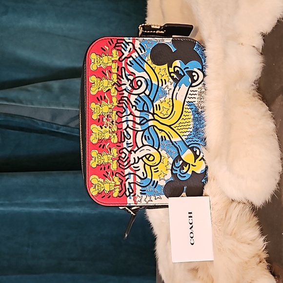 Coach Disney Mickey Mouse X Keith Haring Mini Camera Bag